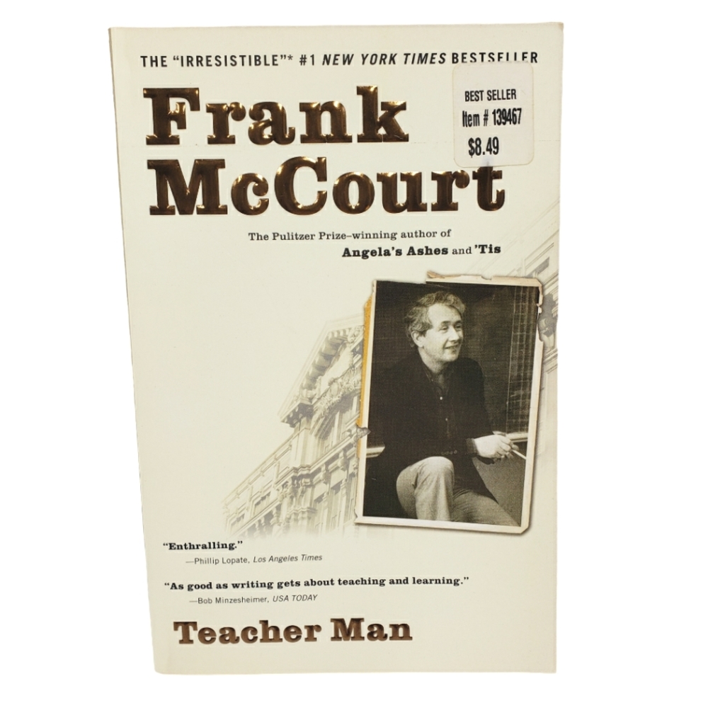3/$12 Frank McCourt Teacher Man Paperback Book